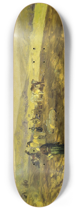 Herman Hartwich - Potato Gleaners 8.25 inch art skate deck