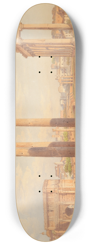 Hermann David Salomon Corrodi - ForumRomanum 8.25 inch art skate deck