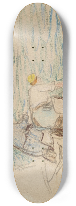Alfred Sisley - Les Lavandires 8.25 inch art skate deck Alfred Sisley - Les Lavandires 8.25 inch art skate deck