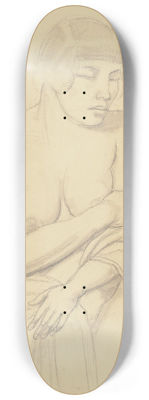Hermann Lismann - Female nude 8.25 inch art skate deck