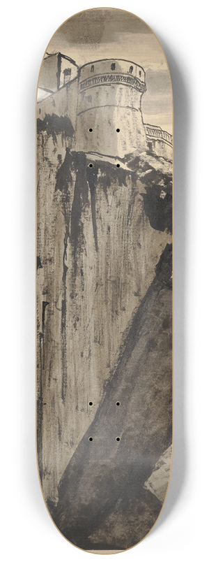 Hermann Lismann - Rocca di San Leo 8.25 inch art skate deck