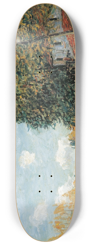 Alfred Sisley - Moret- The Banks of the River Loing 8.25 inch art skate deck Alfred Sisley - Moret- The Banks of the River Loing 8.25 inch art skate deck