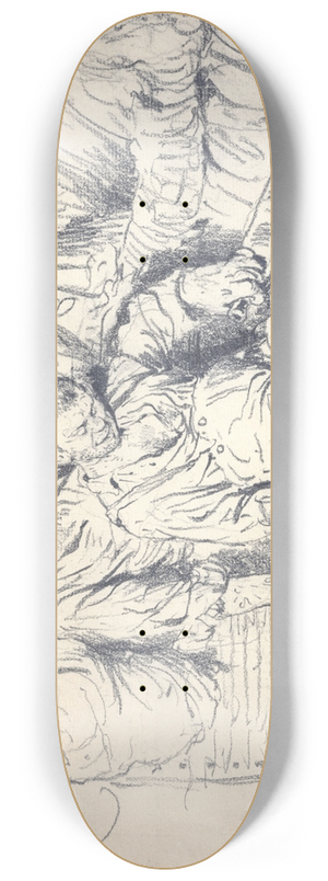 Hermann von Kaulbach - Die Einbrecher 8.25 inch art skate deck