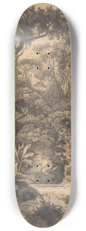 Hermann von Knigsbrunn - Ceylonese Jungle 8.25 inch art skate deck