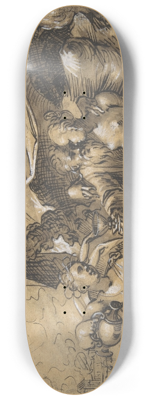 Hermann Weyer - Lot and His Daughters 8.25 inch art skate deck Hermann Weyer - Lot and His Daughters 8.25 inch art skate deck