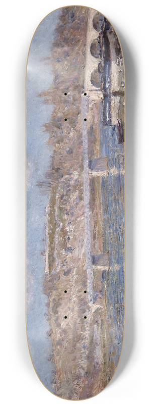 Alfred Sisley - The Beach at Saint-Mamms 8.25 inch art skate deck Alfred Sisley - The Beach at Saint-Mamms 8.25 inch art skate deck