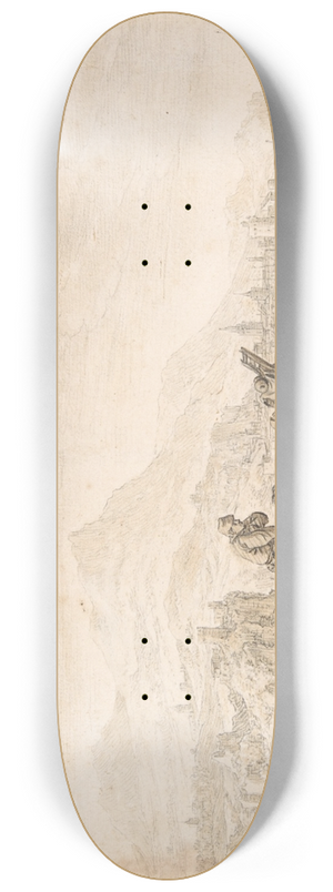 Herman Saftleven - Fantasy Rhine Landscape 8.25 inch art skate deck