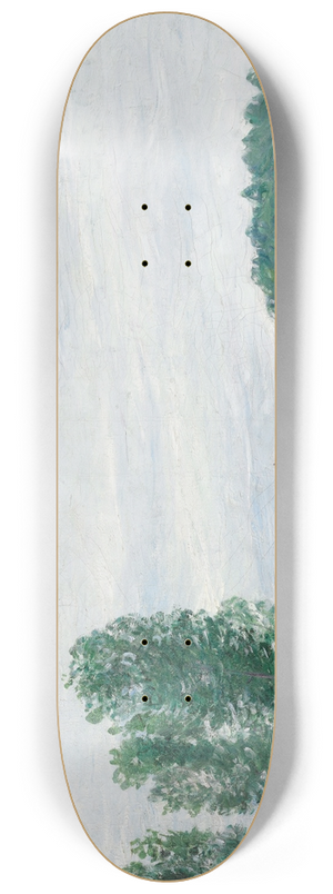 Alfred Sisley - The Matrat Boatyard, Moret-Sur-Loing, RainyWeather 8.25 inch art skate deck Alfred Sisley - The Matrat Boatyard, Moret-Sur-Loing, RainyWeather 8.25 inch art skate deck