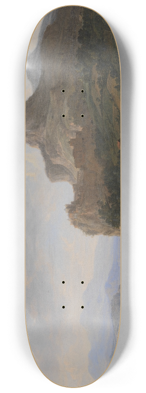 Herman Saftleven - Landscape by the Rhine 8.25 inch art skate deck