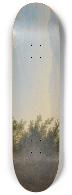 Herman Saftleven - Mountainous landscape near Boppard aan de Rijn 8.25 inch art skate deck