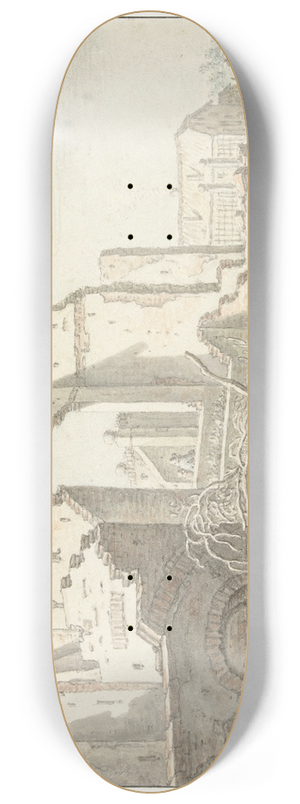 Herman Saftleven - Rune buiten de Wittevrouwenpoort te Utrecht 8.25 inch art skate deck