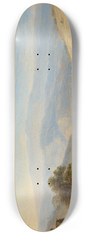 Herman Saftleven - View of the Rhine River near Andernach 8.25 inch art skate deck