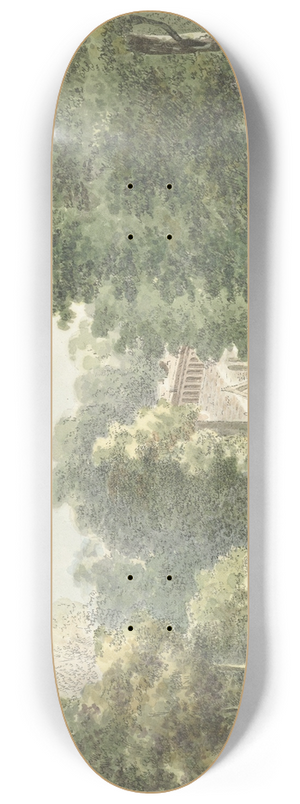 Hermanus Numan - Het landgoed Velzerbeek bij Velsen 8.25 inch art skate deck