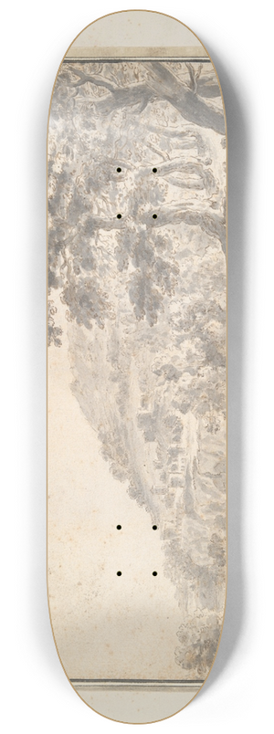 Herman van Swanevelt - Landscape withFigures 8.25 inch art skate deck
