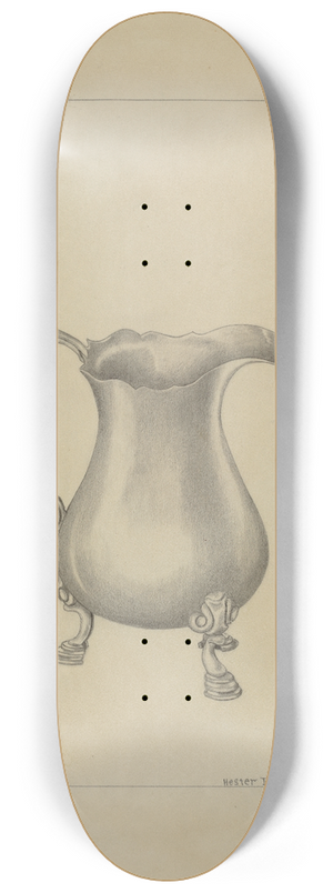 Hester Duany - Silver Creamer 8.25 inch art skate deck