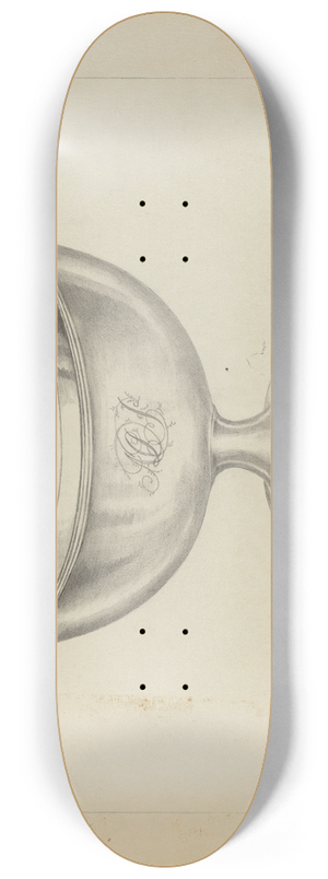 Hester Duany - Silver Sugar Bowl 8.25 inch art skate deck