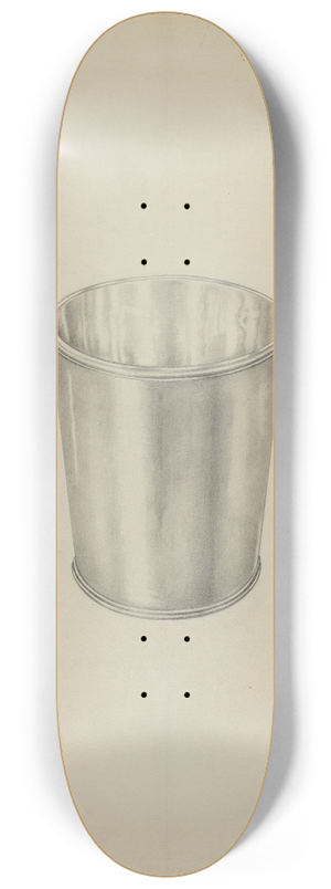 Hester Duany - Silver Tumbler 8.25 inch art skate deck