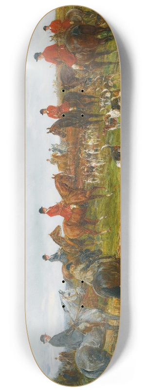Heywood Hardy - Gathering For The Hunt 8.25 inch art skate deck