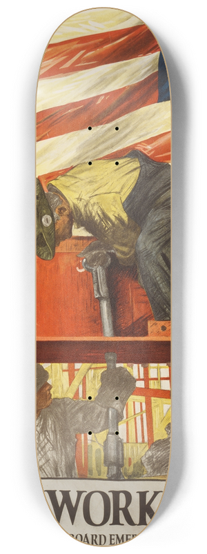 Hibberd Van Buren Kline - Teamwork wins 8.25 inch art skate deck