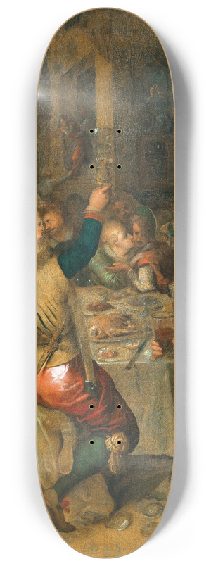 Hieronymus Francken II - A Banquet Scene 8.25 inch art skate deck Hieronymus Francken II - A Banquet Scene 8.25 inch art skate deck