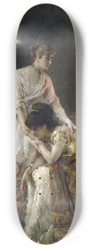 Alfred Stevens - After the Ball 8.25 inch art skate deck Alfred Stevens - After the Ball 8.25 inch art skate deck