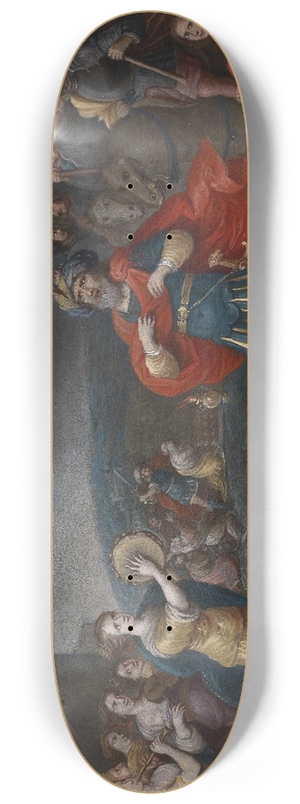 Hieronymus Francken III - Jephthah Meets His Daughter 8.25 inch art skate deck Hieronymus Francken III - Jephthah Meets His Daughter 8.25 inch art skate deck