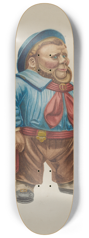 Hilda Olson - Cigar Store Figure Sailor 8.25 inch art skate deck