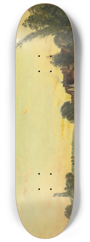 Hippolyte Camille Delpy - Soleil Couchant  Portejoie 8.25 inch art skate deck