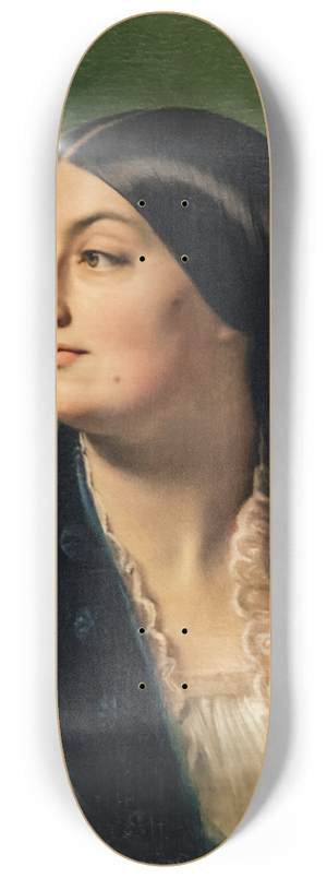 Hippolyte Flandrin - Jeanne Elisabeth, known as Isabelle Hittorf 8.25 inch art skate deck