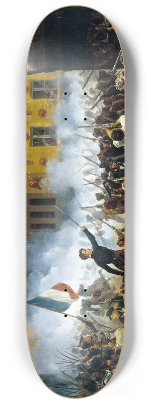 Hippolyte Lecomte - Combat de la rue de Rohan, le 29 juillet 1830 8.25 inch art skate deck