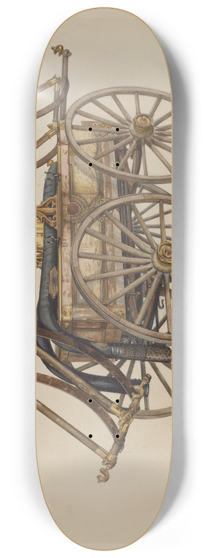 H. Langden Brown - Fire Engine 8.25 inch art skate deck