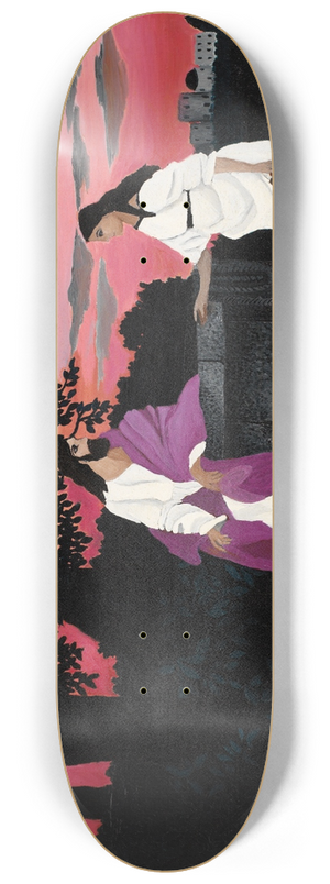 Horace Pippin - Christ and the Woman of Samaria 8.25 inch art skate deck