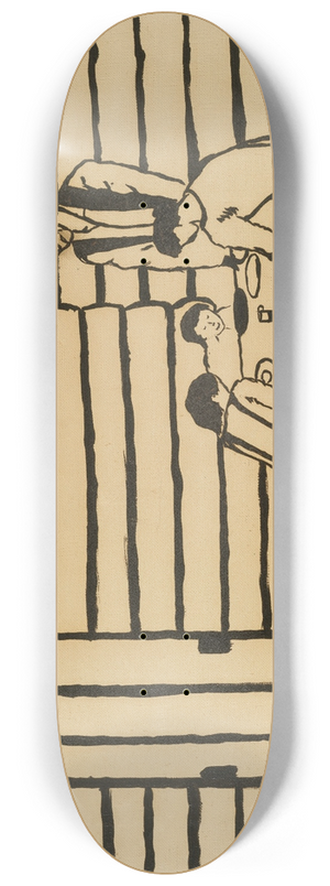 Horace Pippin - Family Supper (Saying Grace) 8.25 inch art skate deck