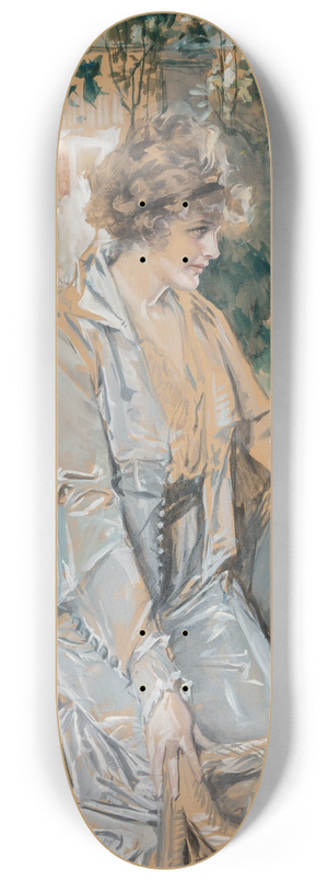 Howard Chandler Christy - In the Courtyard 8.25 inch art skate deck Howard Chandler Christy - In the Courtyard 8.25 inch art skate deck