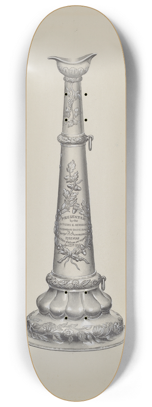 Howard H. Sherman - Firemans Trumpet 8.25 inch art skate deck