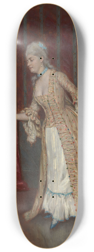 Alfred Stevens - Standing Figure of a Woman 8.25 inch art skate deck Alfred Stevens - Standing Figure of a Woman 8.25 inch art skate deck