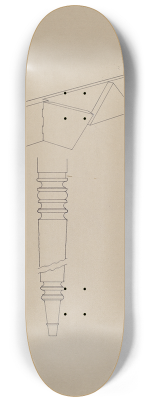 Howard Weld - Details of Dining Room Table 8.25 inch art skate deck