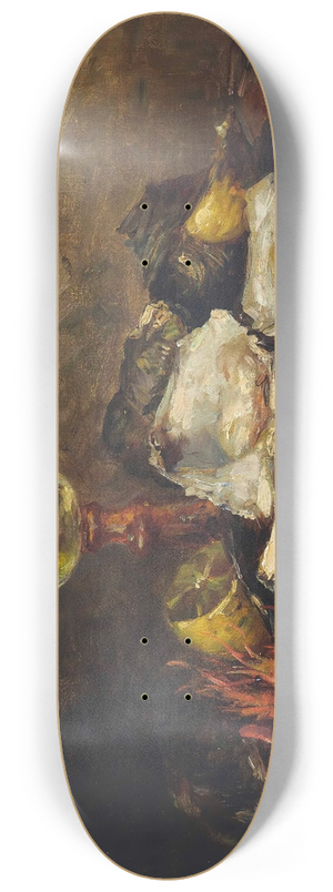Hubert Bellis - Oysters and prawns with a glass of wine 8.25 inch art skate deck
