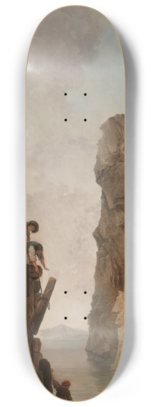 Hubert Robert - La Dbarcadre 8.25 inch art skate deck
