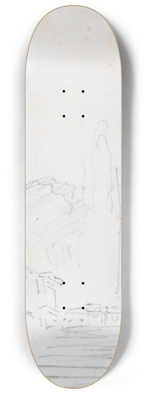Hubert Robert - Monumental Stairway 8.25 inch art skate deck