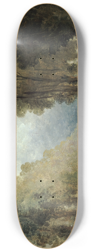 Hubert Robert - Repas servi aux troupes dans une alle des Champs-Elyses ou dans le parc de Saint-Cloud 8.25 inch art skate deck