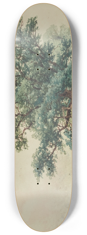 Alfred Thompson Bricher - Punt on a River 8.25 inch art skate deck