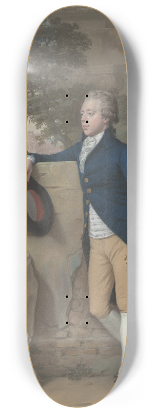 Hugh Douglas Hamilton - Frederick North, Later Fifth Earl Of Guilford, In Rome 8.25 inch art skate deck