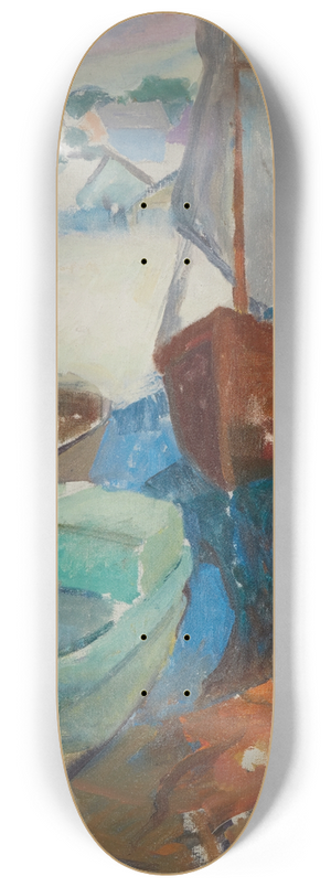 Hugh Henry Breckenridge - The Return of the Fishing Boat 8.25 inch art skate deck