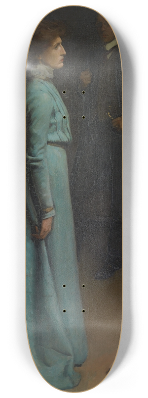 Hugh Ramsay - The lady in blue (Mr and Mrs J S MacDonald) 8.25 inch art skate deck
