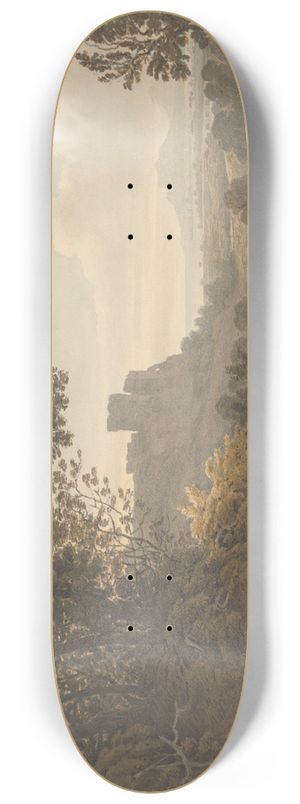 Hugh William Williams - Castle in a Landscape 8.25 inch art skate deck Hugh William Williams - Castle in a Landscape 8.25 inch art skate deck