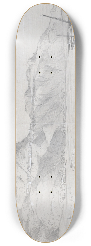 Hugh William Williams - Taormina, Sicily 8.25 inch art skate deck