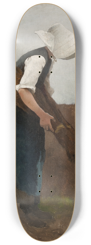 Hugo Salmson - Gathering Poppies 8.25 inch art skate deck