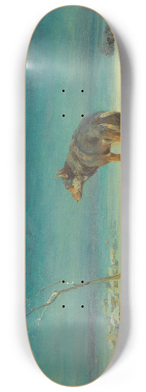 Alfred Von Wierusz-Kowalski - The Lone Wolf 8.25 inch art skate deck