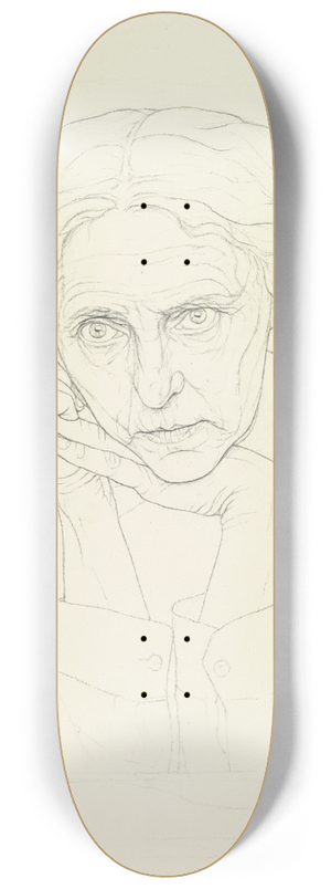 Ida Teichmann - Self-portrait 8.25 inch art skate deck Ida Teichmann - Self-portrait 8.25 inch art skate deck